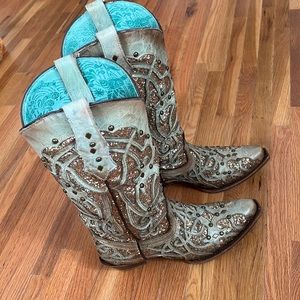 Womens Glitter Corral Boots Size 6.5